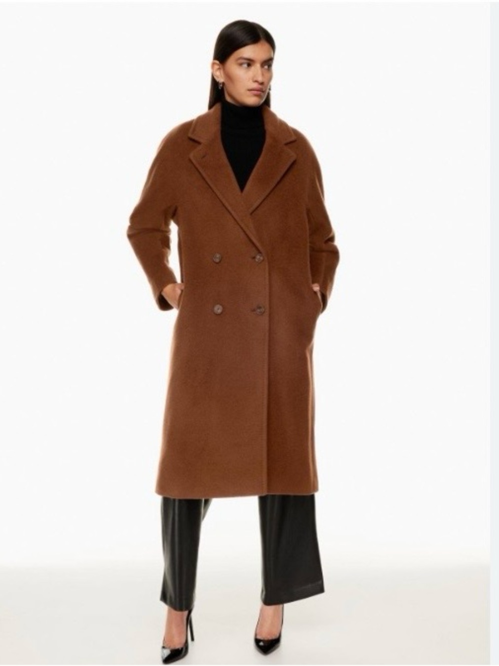 Aritzia - Babaton - Slouch Coat - Redish Brown Colour - Small